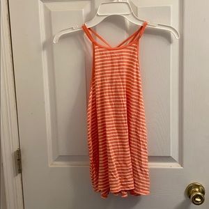 Hollister high neck striped tank top